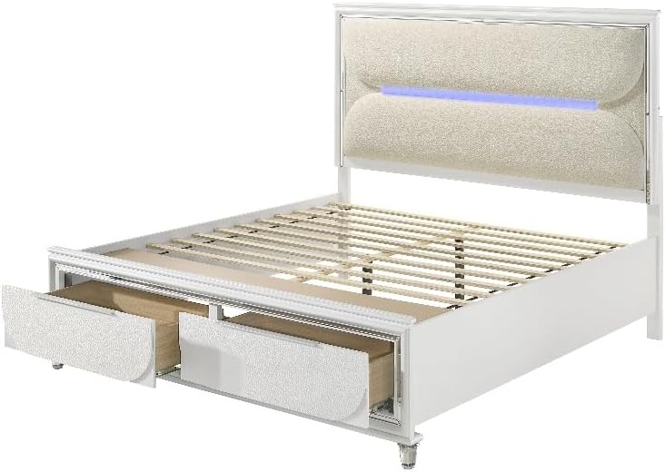 Serene Haven White Bed