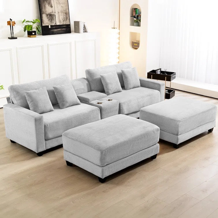 Harvey Sectional With ottoman