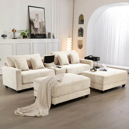 Harvey Sectional With ottoman
