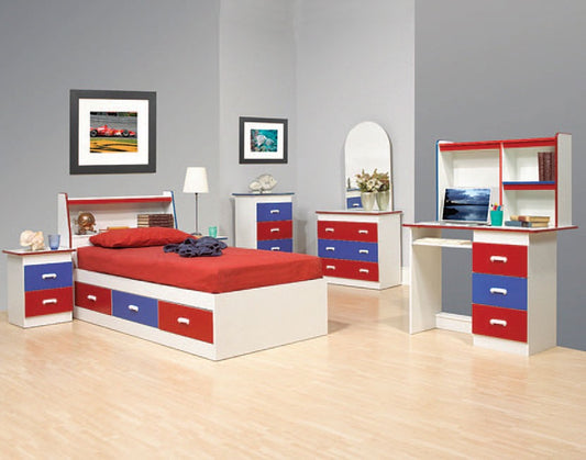Red/Blue/White Kids Bedroom Set