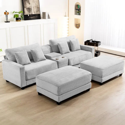 Harvey Sectional With ottoman